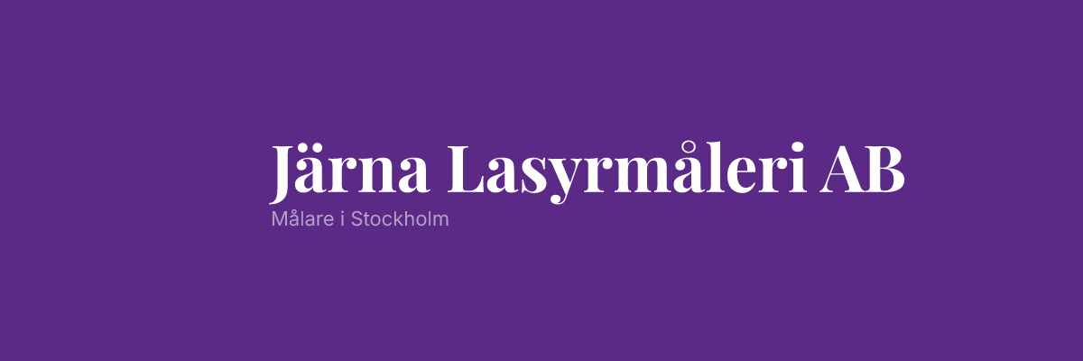Järna Lasyrmåleri AB