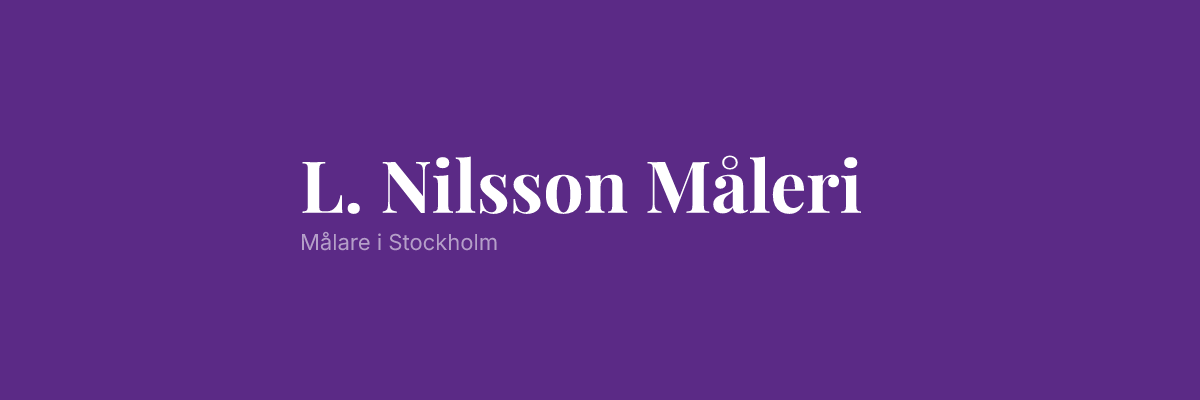 L. Nilsson Måleri