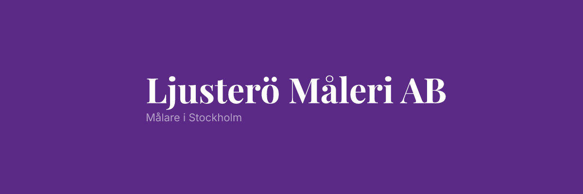 Ljusterö Måleri AB