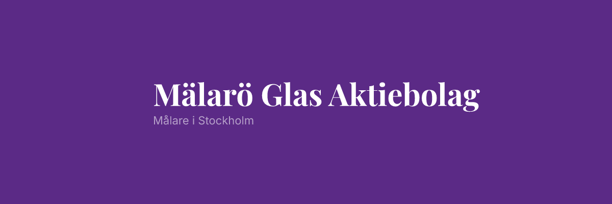 Mälarö Glas Aktiebolag