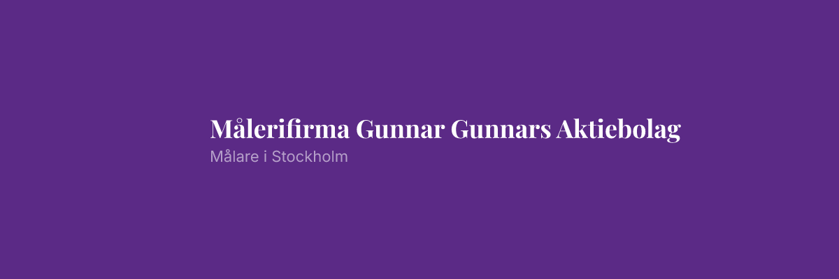 Målerifirma Gunnar Gunnars Aktiebolag
