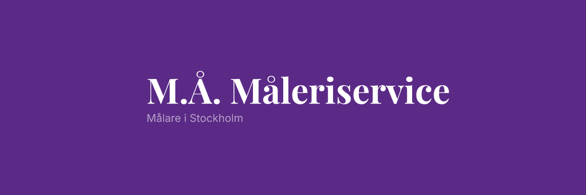 M.Å. Måleriservice