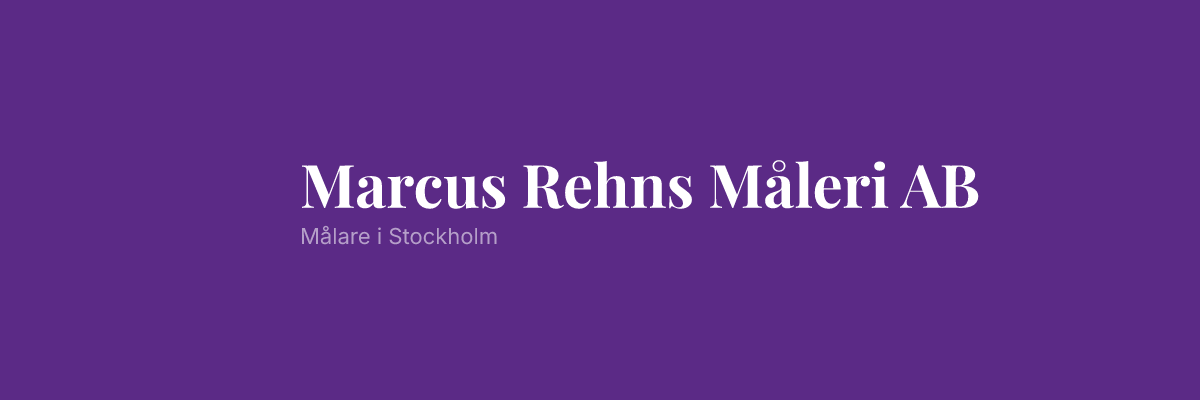 Marcus Rehns Måleri AB