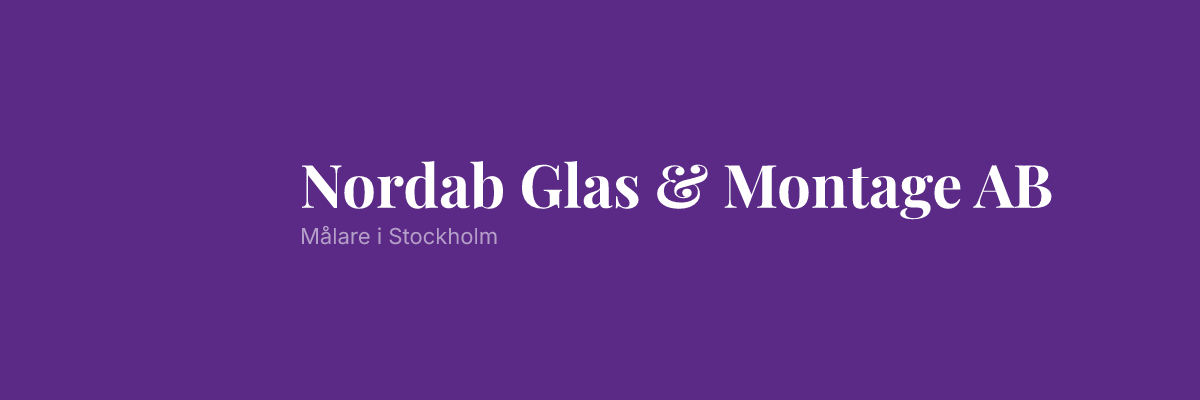 Nordab Glas & Montage AB