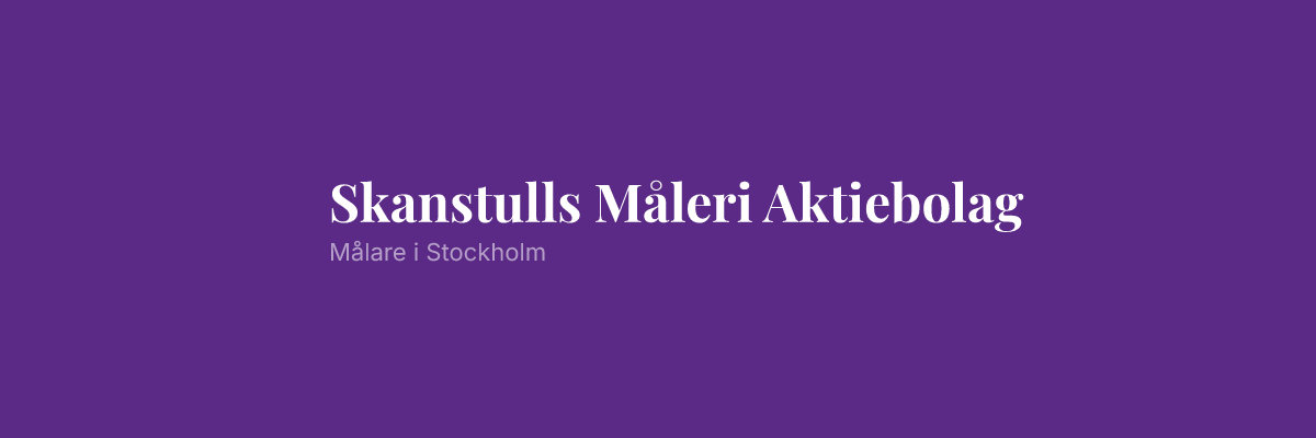 Skanstulls Måleri Aktiebolag