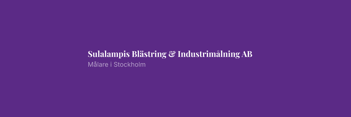 Sulalampis Blästring & Industrimålning AB