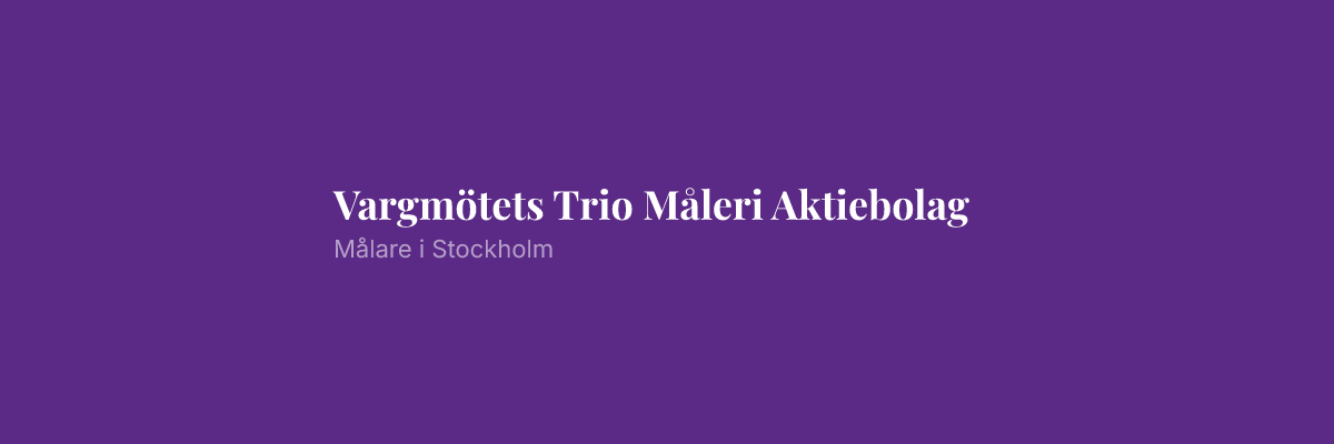 Vargmötets Trio Måleri Aktiebolag
