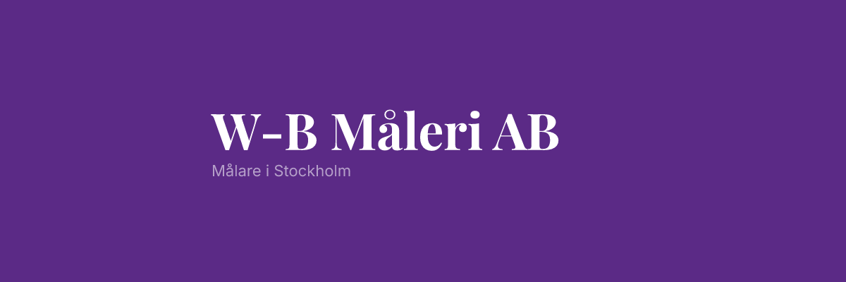 W-B Måleri AB