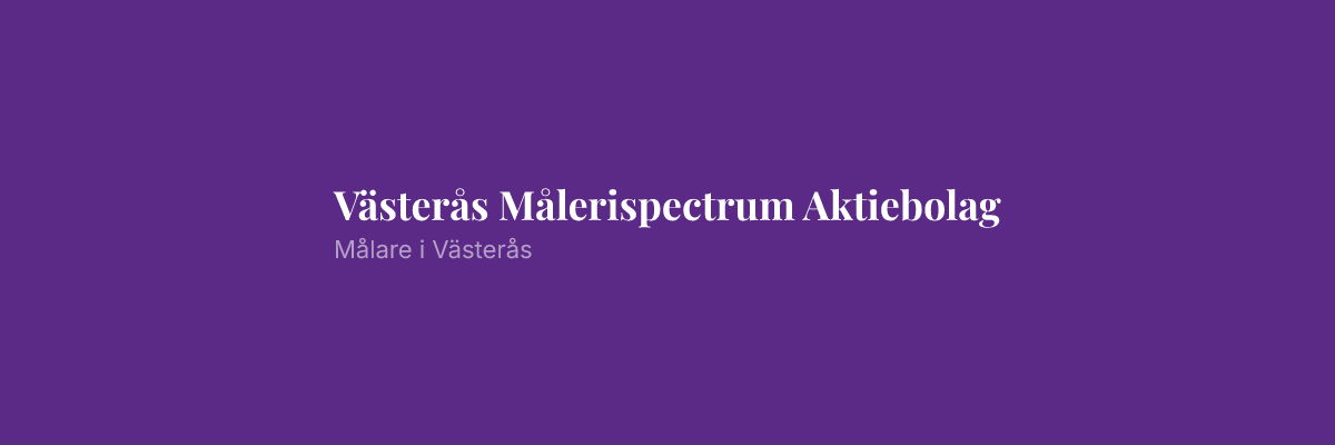 Västerås Målerispectrum Aktiebolag