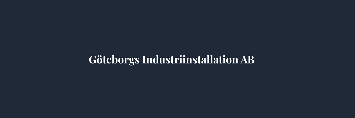 Göteborgs Industriinstallation AB – Markarbete i Göteborg