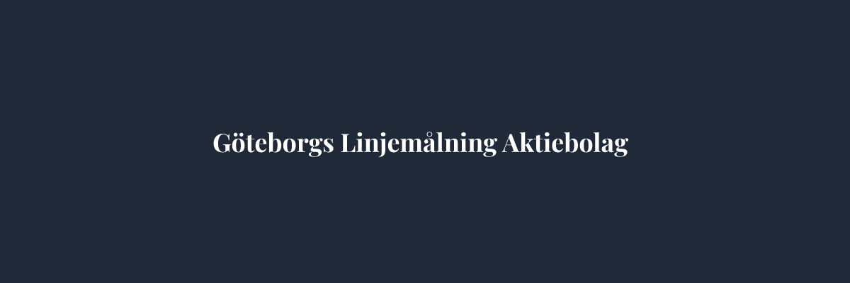Göteborgs Linjemålning Aktiebolag – Markarbete i Göteborg