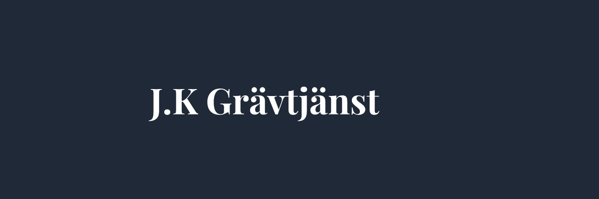 J.K Grävtjänst – Markarbete i Göteborg