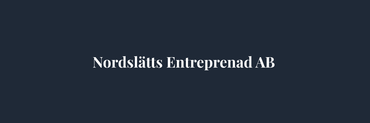 Nordslätts Entreprenad AB – Markarbete i Göteborg