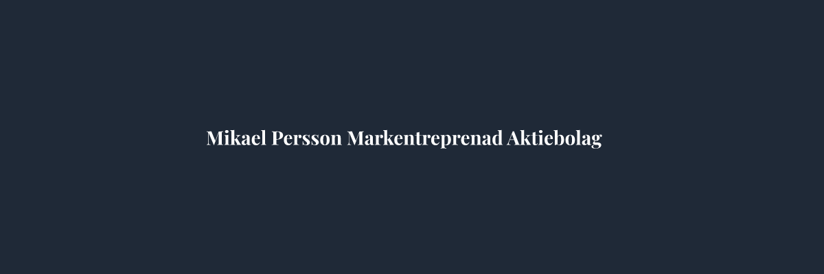 Mikael Persson Markentreprenad Aktiebolag – Markarbete i Norrköping