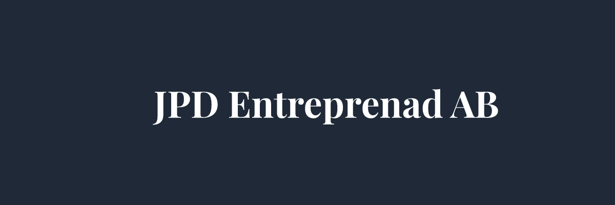JPD Entreprenad AB – Markarbete i Stockholm