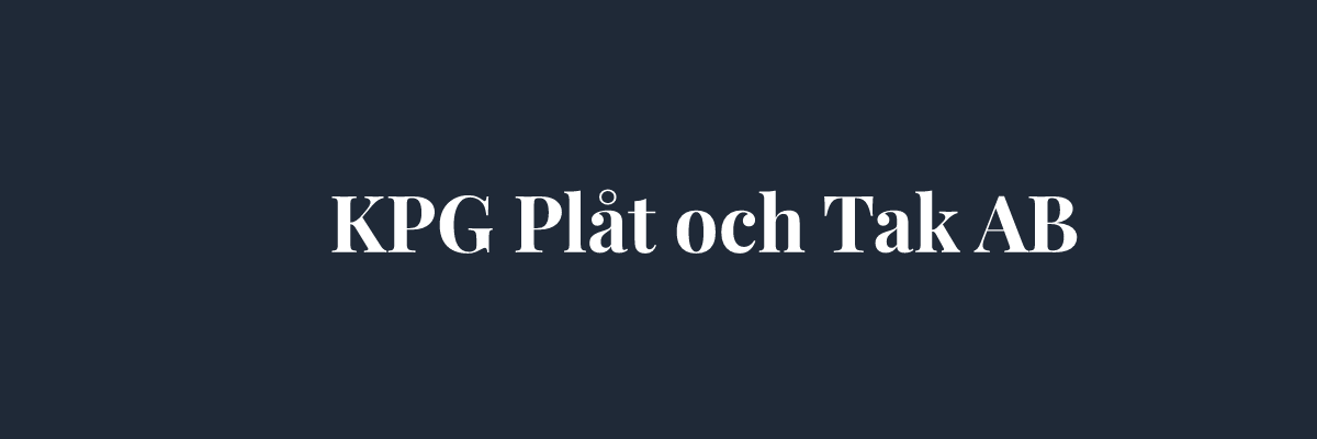 KPG Plåt och Tak AB – Plåtslagare i Stockholm