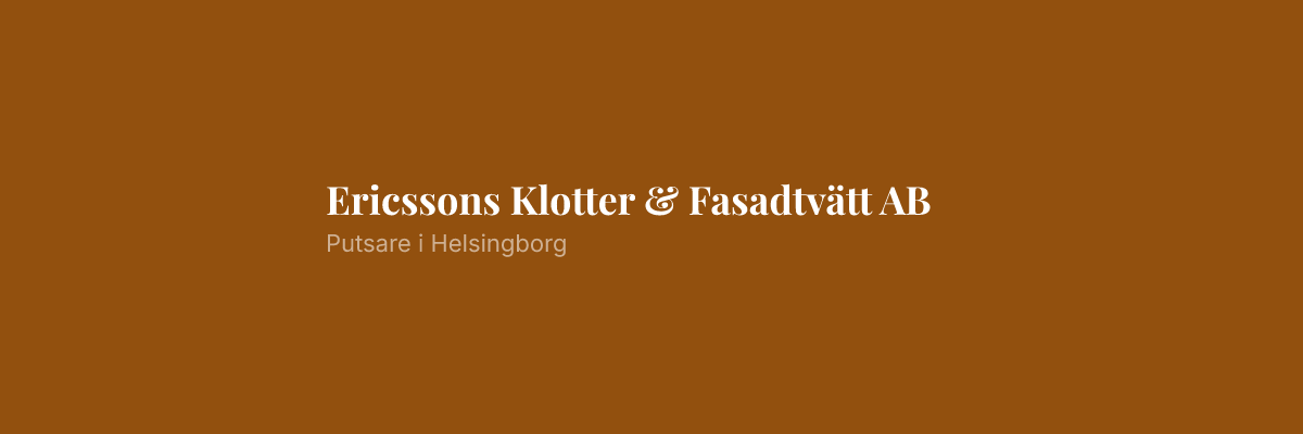 Ericssons Klotter & Fasadtvätt AB