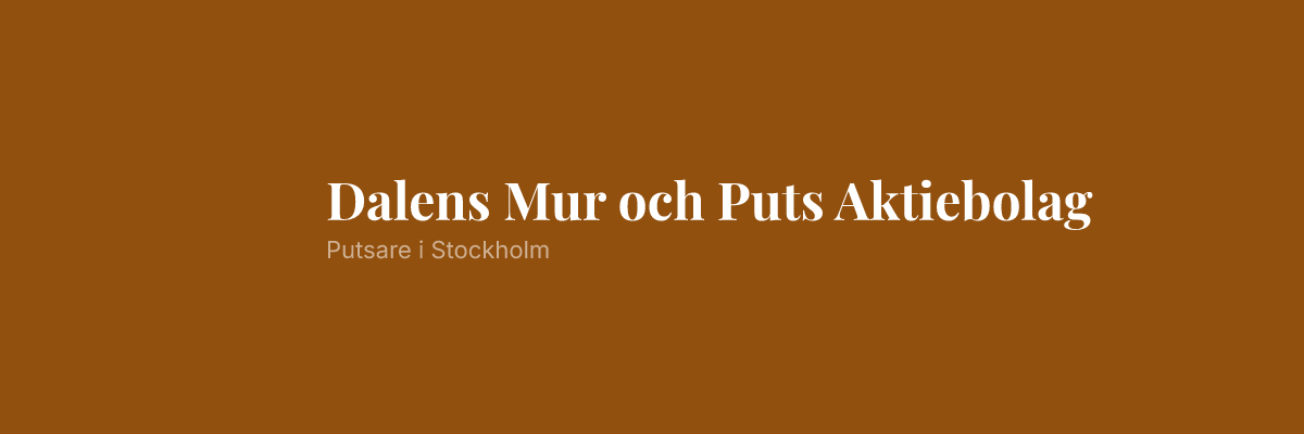 Dalens Mur och Puts Aktiebolag