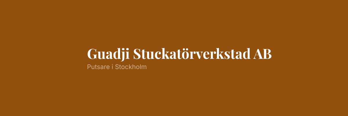 Guadji Stuckatörverkstad AB