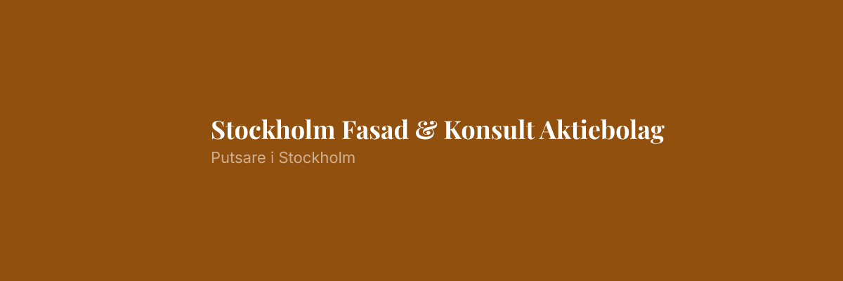 Stockholm Fasad & Konsult Aktiebolag
