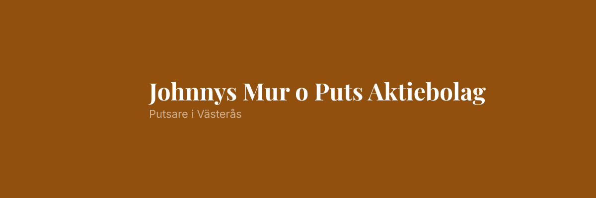 Johnnys Mur o Puts Aktiebolag