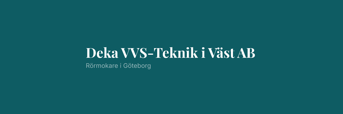 Deka VVS-Teknik i Väst AB