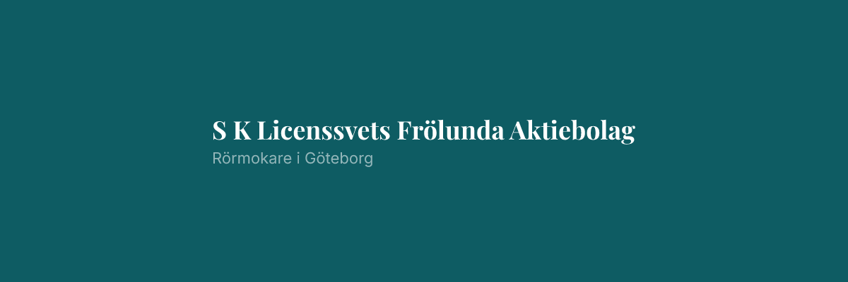 S K Licenssvets Frölunda Aktiebolag