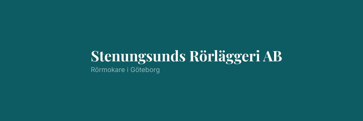 Stenungsunds Rörläggeri AB