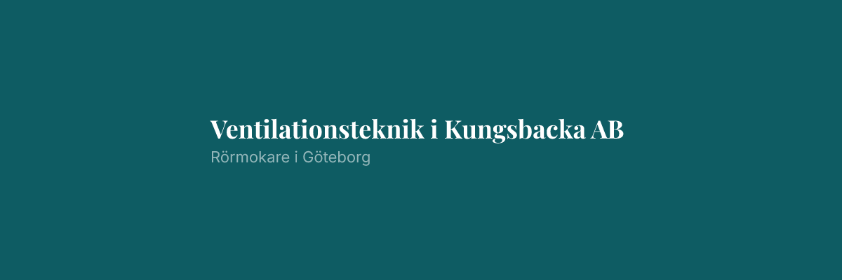Ventilationsteknik i Kungsbacka AB
