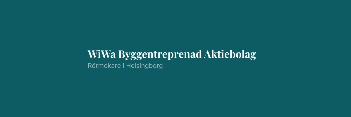 WiWa Byggentreprenad Aktiebolag