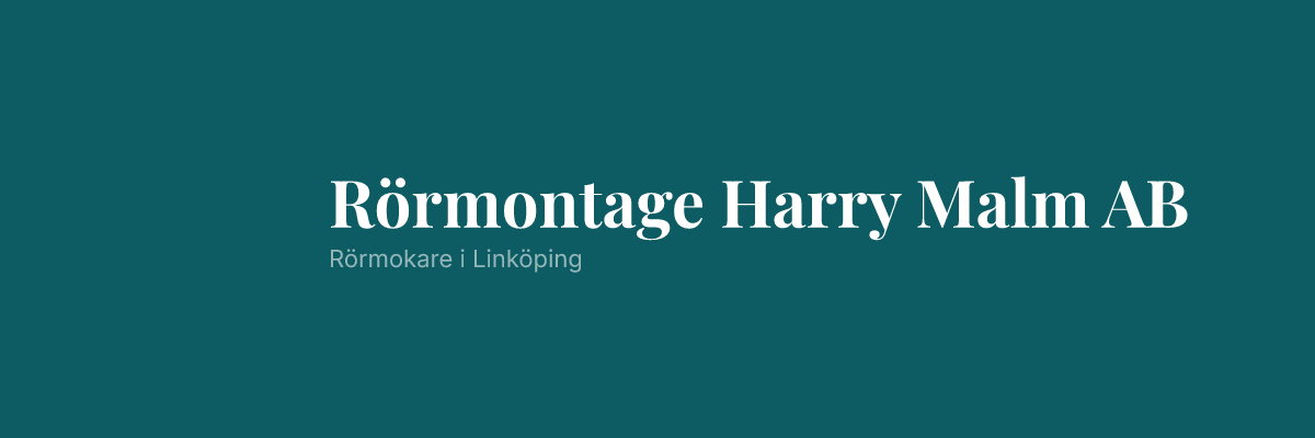 Rörmontage Harry Malm AB