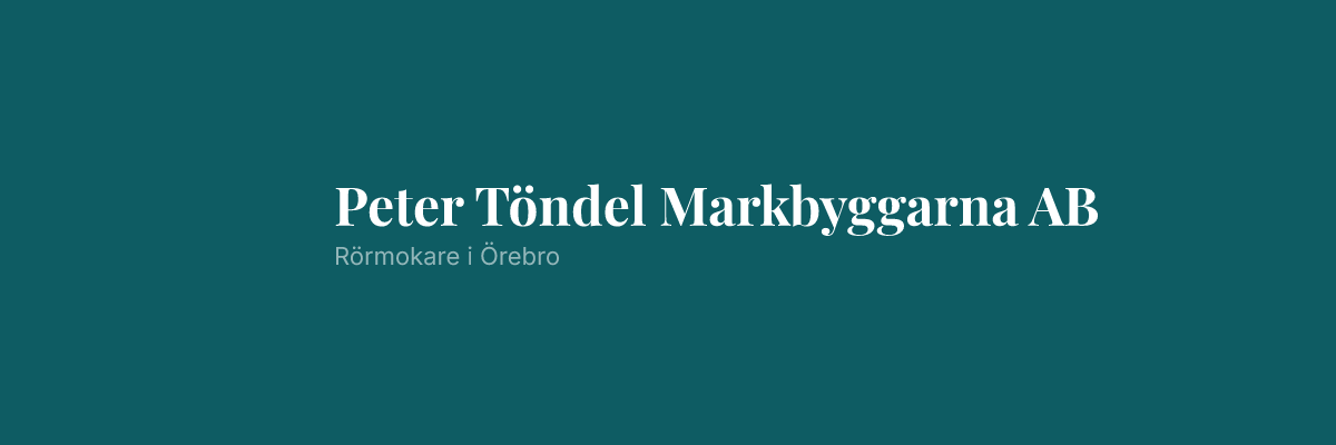 Peter Töndel Markbyggarna AB