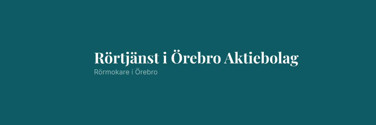 Rörtjänst i Örebro Aktiebolag