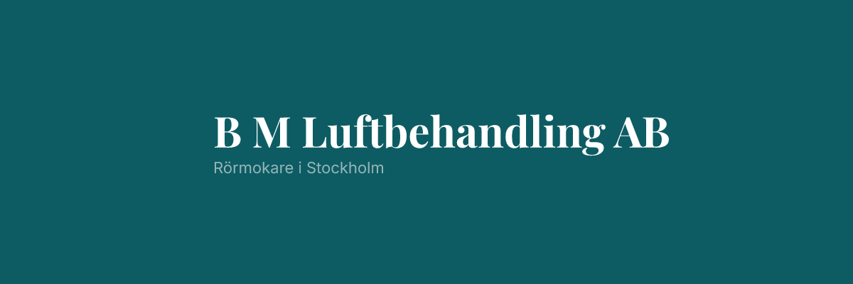 B M Luftbehandling AB