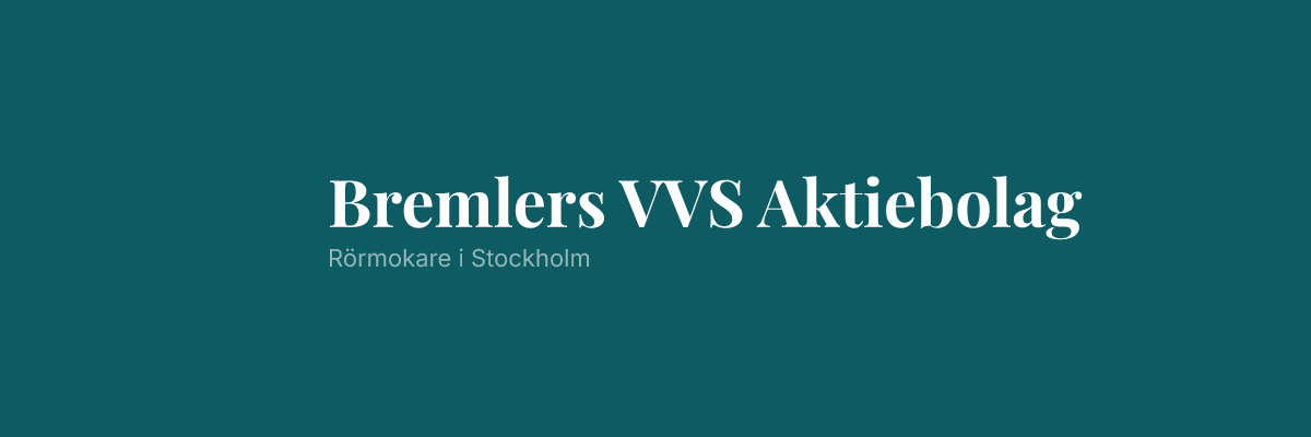 Bremlers VVS Aktiebolag