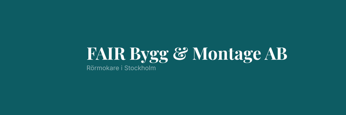 FAIR Bygg & Montage AB