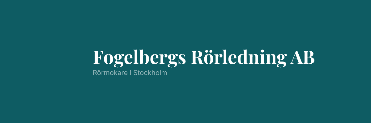 Fogelbergs Rörledning AB