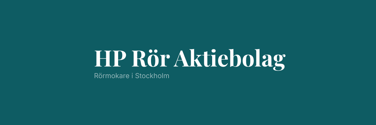 HP Rör Aktiebolag