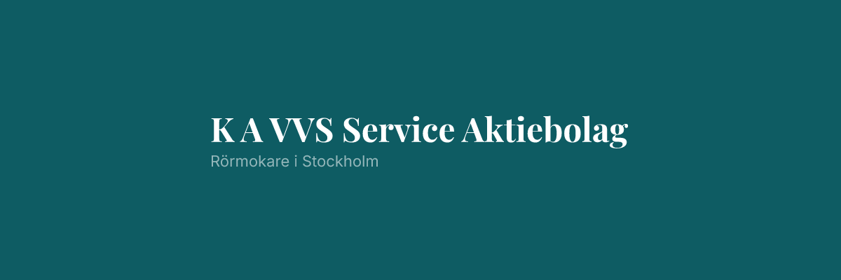 K A VVS Service Aktiebolag