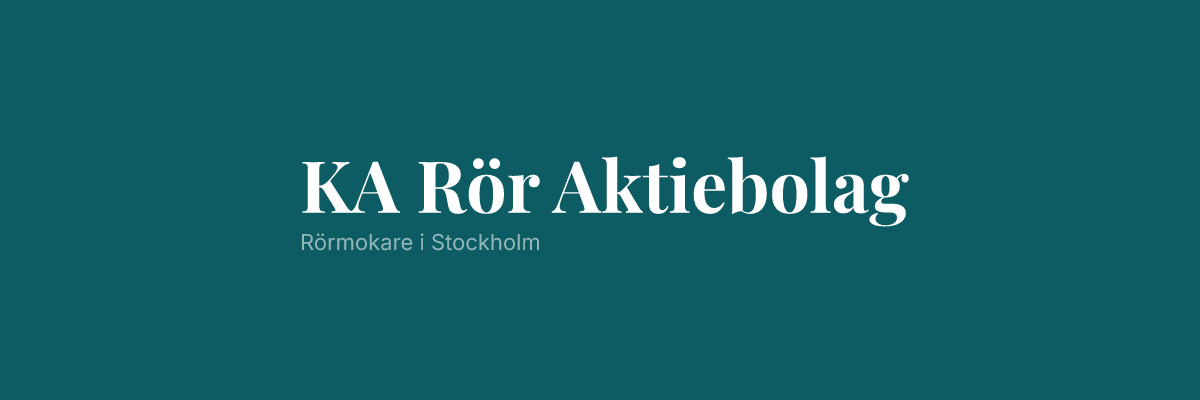 KA Rör Aktiebolag