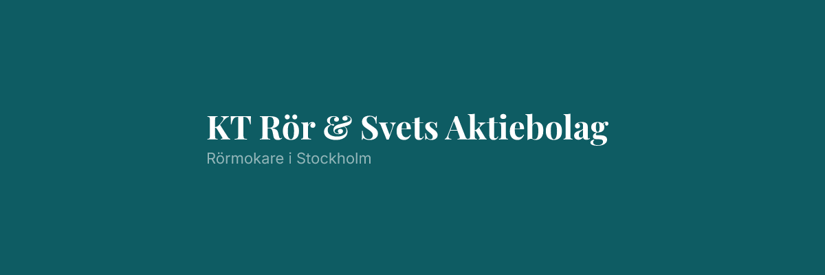 KT Rör & Svets Aktiebolag