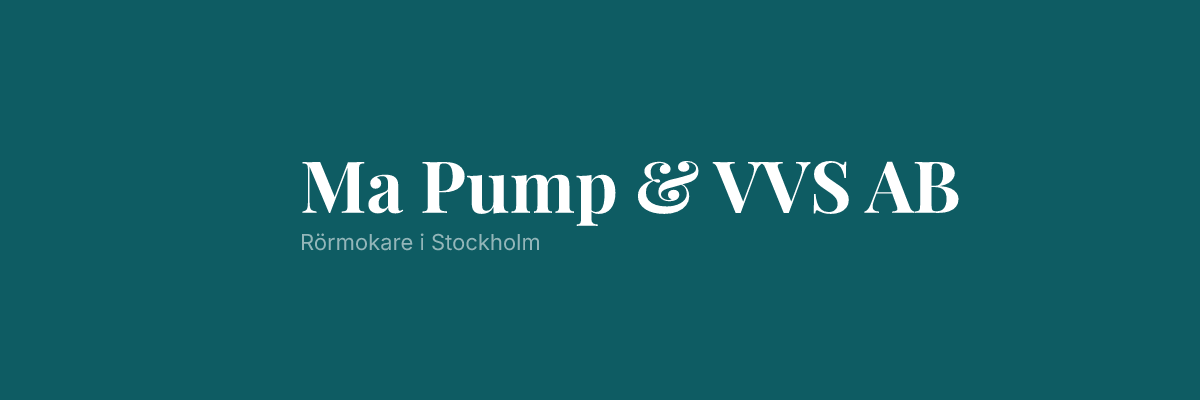 Ma Pump & VVS AB
