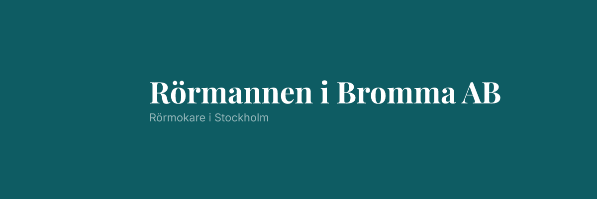 Rörmannen i Bromma AB