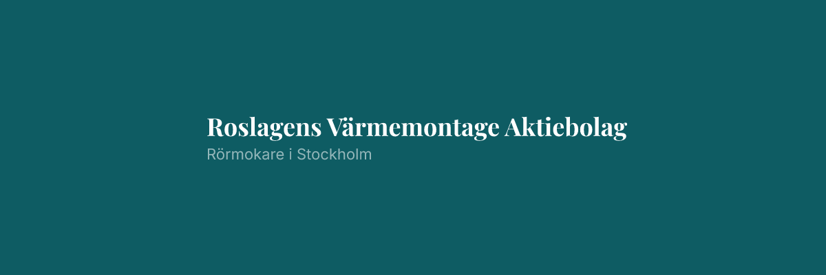 Roslagens Värmemontage Aktiebolag