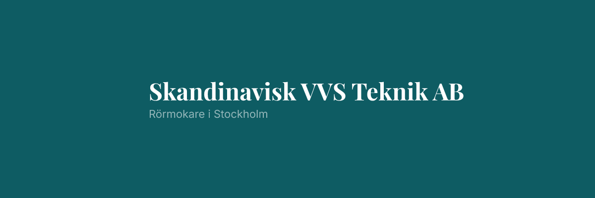 Skandinavisk VVS Teknik AB