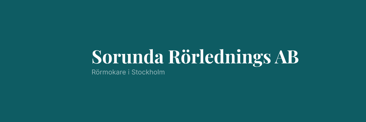 Sorunda Rörlednings AB