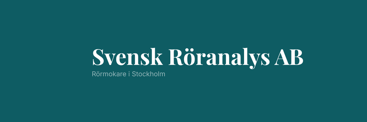 Svensk Röranalys AB