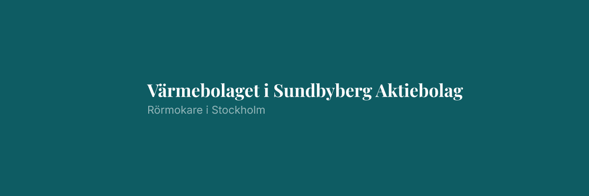 Värmebolaget i Sundbyberg Aktiebolag