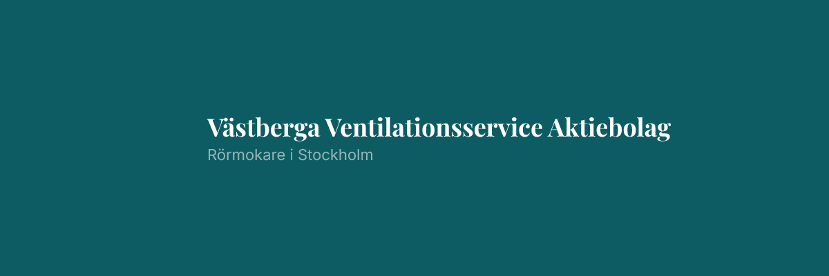 Västberga Ventilationsservice Aktiebolag
