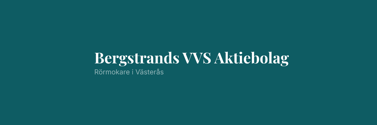 Bergstrands VVS Aktiebolag